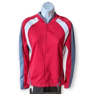 SheBeest Red & White Cycling Jacket Size Small